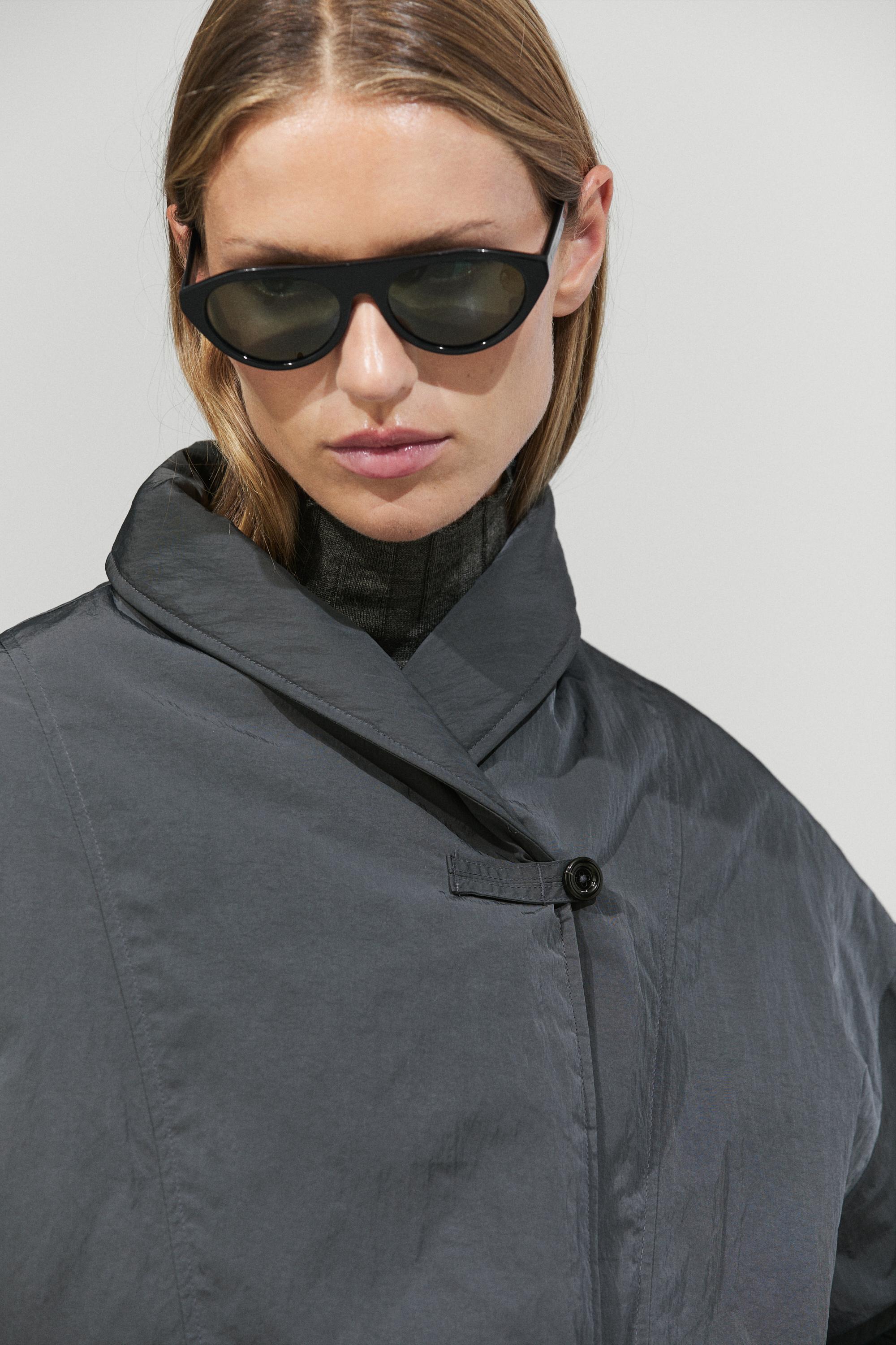 Quilted bomber jacket